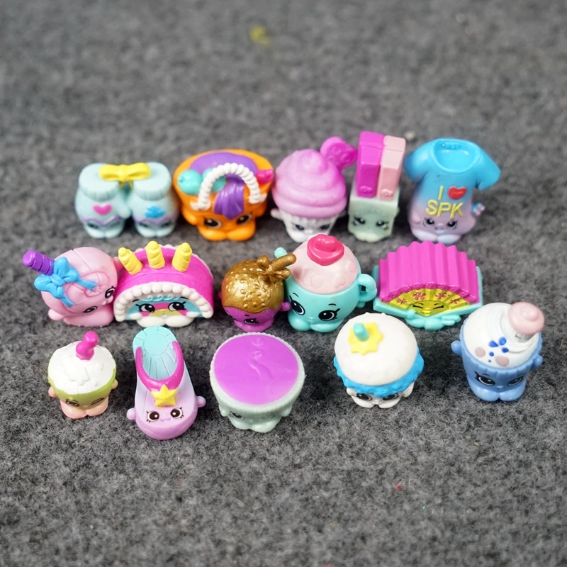 Shopkins Blind Bags Supermarket Mini Figurines Fruits Elfs Miniature Toy Cute Decoration Collectibles Simulation Model Kid Gifts
