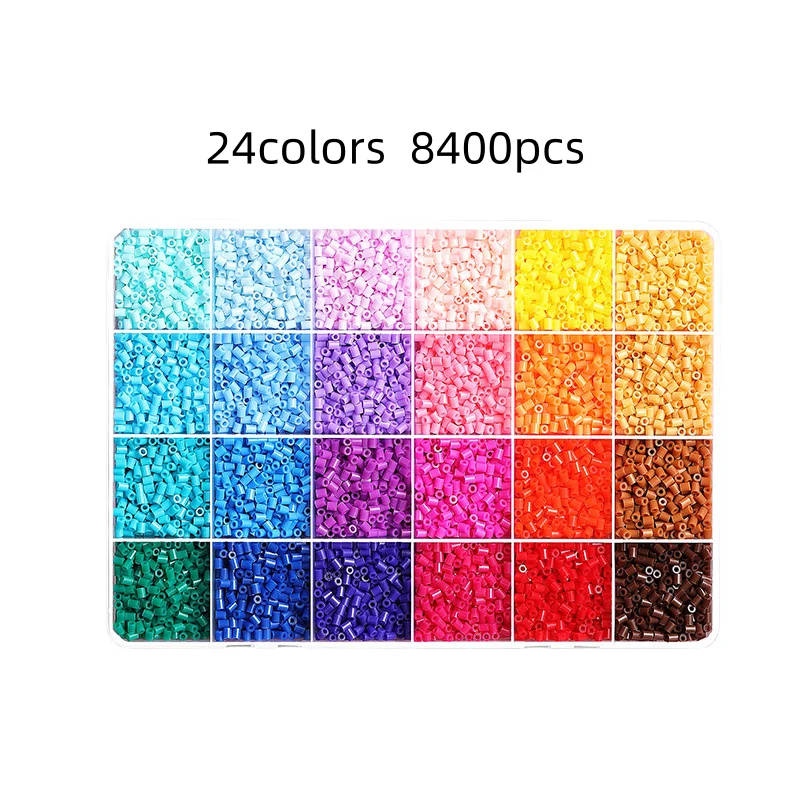 2.6mm 8400pcs Perler Beads Fuse Hama Beads for Diy Handmade Gift Home Decoration Jigsaw Puzzle
