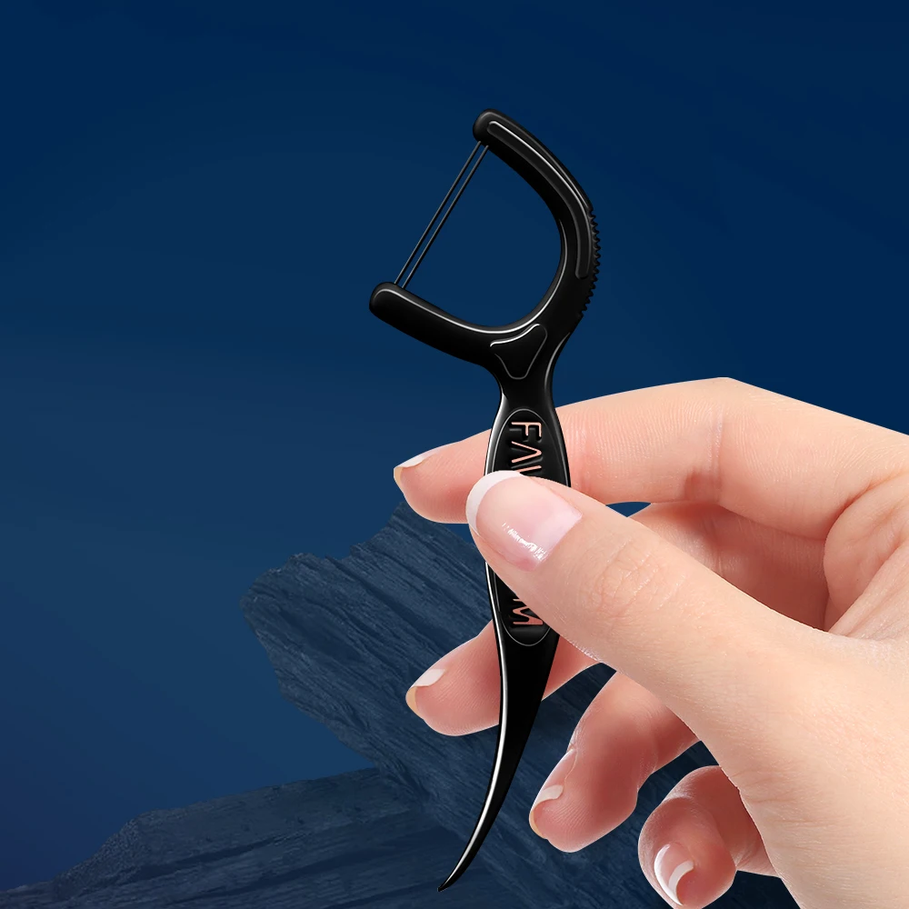 1000/600/300/150/50PCS - Ultra Fine Bamboo Charcoal Dental Floss Stick - Clean the Gaps Between Teeth - Oral Care Tool