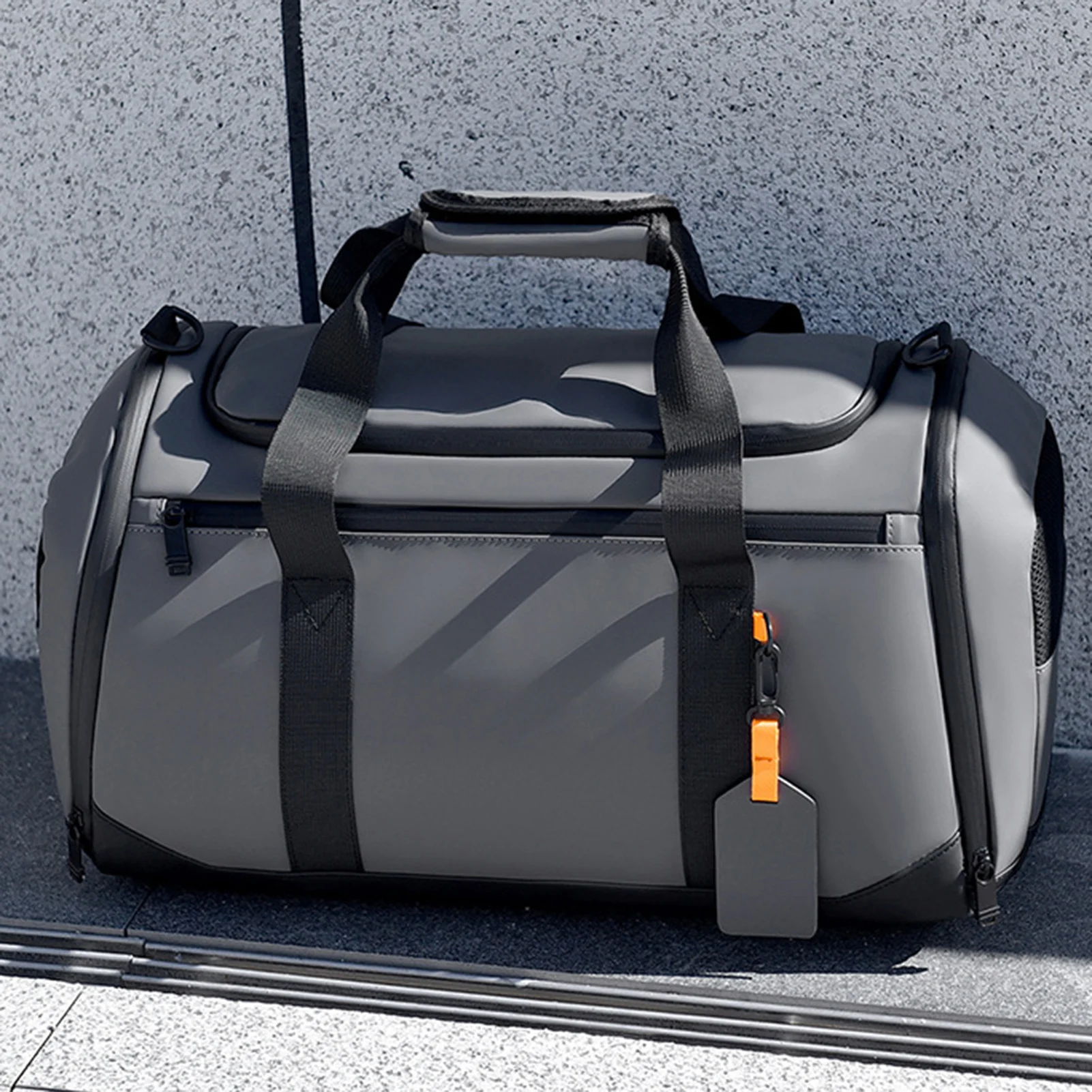 Large Capacity Travel Tote Bag Unisex Sports Gym Storage Organizer Bag with Multiple Pockets for Men Women Workout Gear