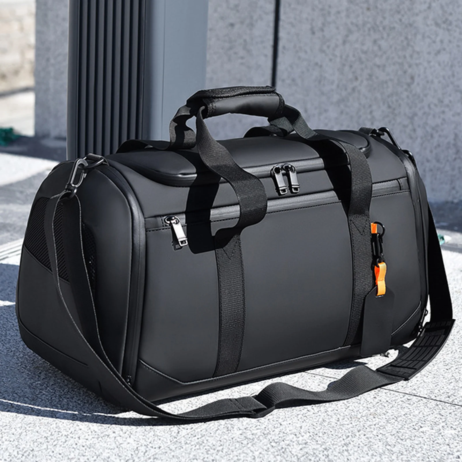 Large Capacity Travel Tote Bag Unisex Sports Gym Storage Organizer Bag with Multiple Pockets for Men Women Workout Gear