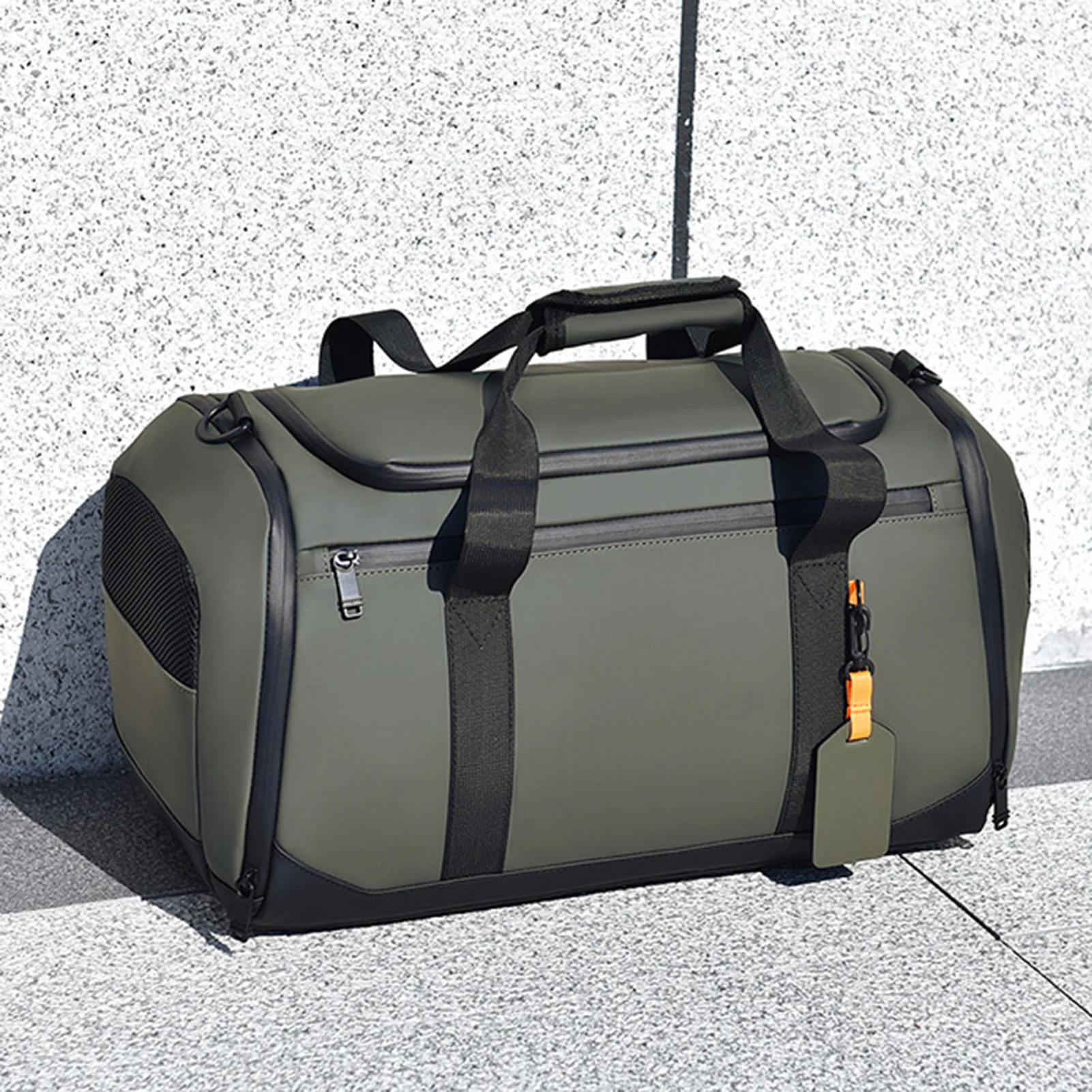 Large Capacity Travel Tote Bag Unisex Sports Gym Storage Organizer Bag with Multiple Pockets for Men Women Workout Gear