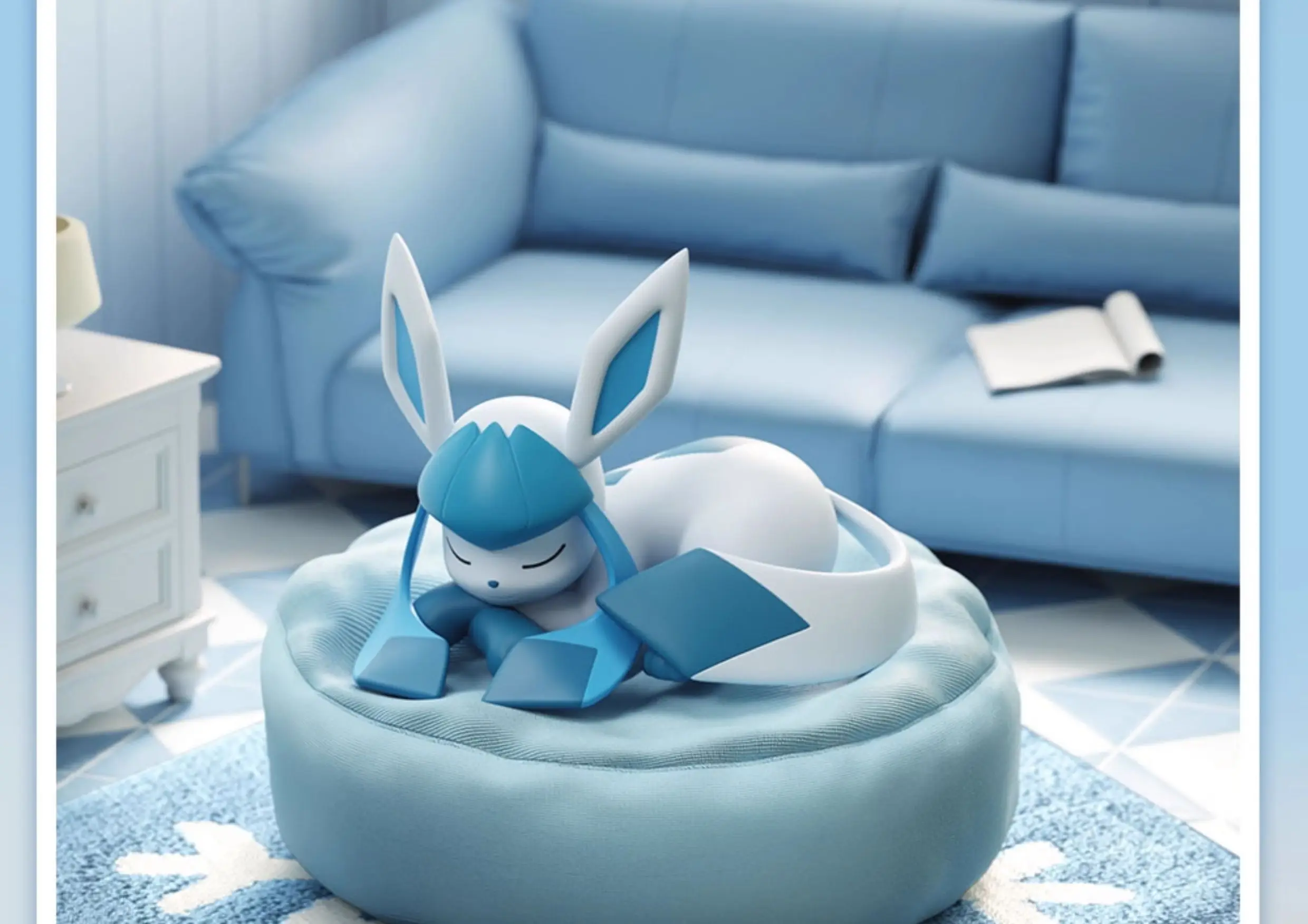 Hot Sale Pkm Eevee Sleeping Position Series Blind Box Sylveon Umbreon Flareon Jolteon Anime Desktop Decoration Model Toy Gift