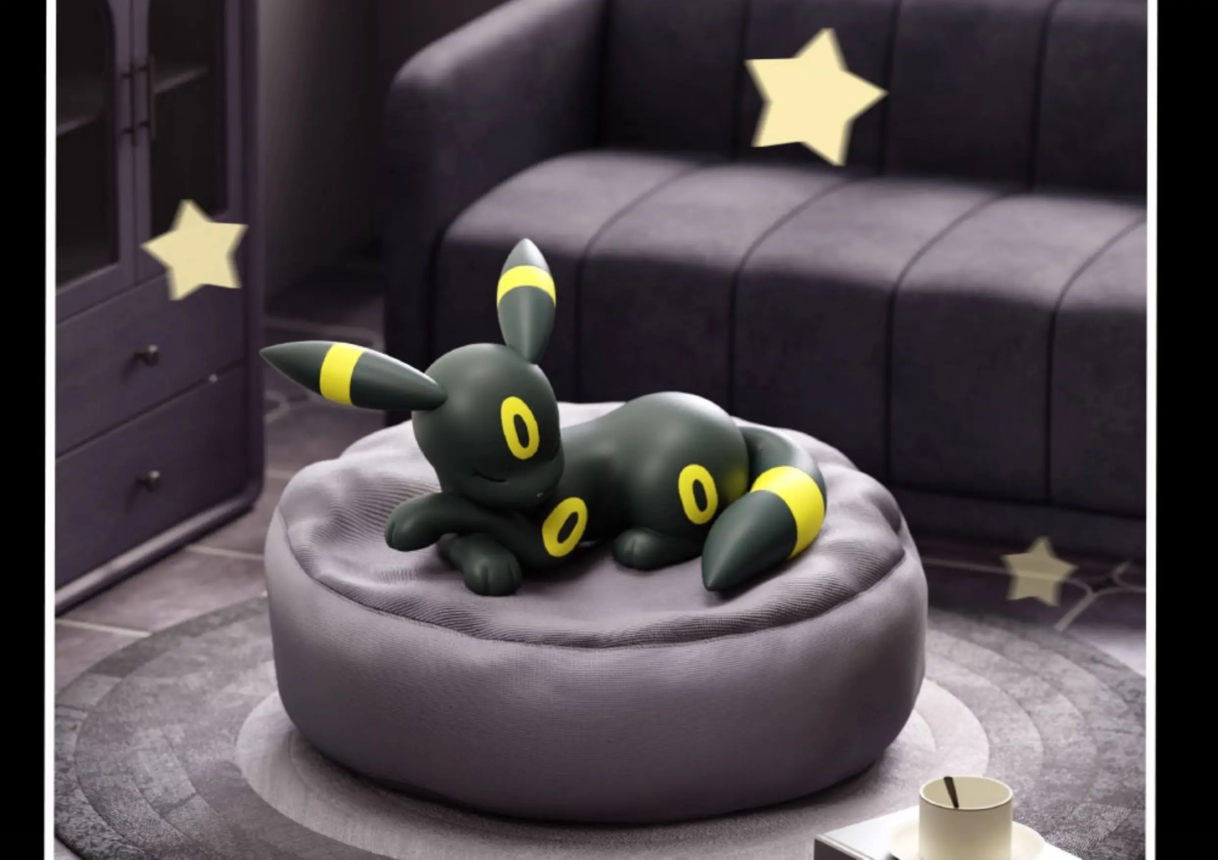 Hot Sale Pkm Eevee Sleeping Position Series Blind Box Sylveon Umbreon Flareon Jolteon Anime Desktop Decoration Model Toy Gift