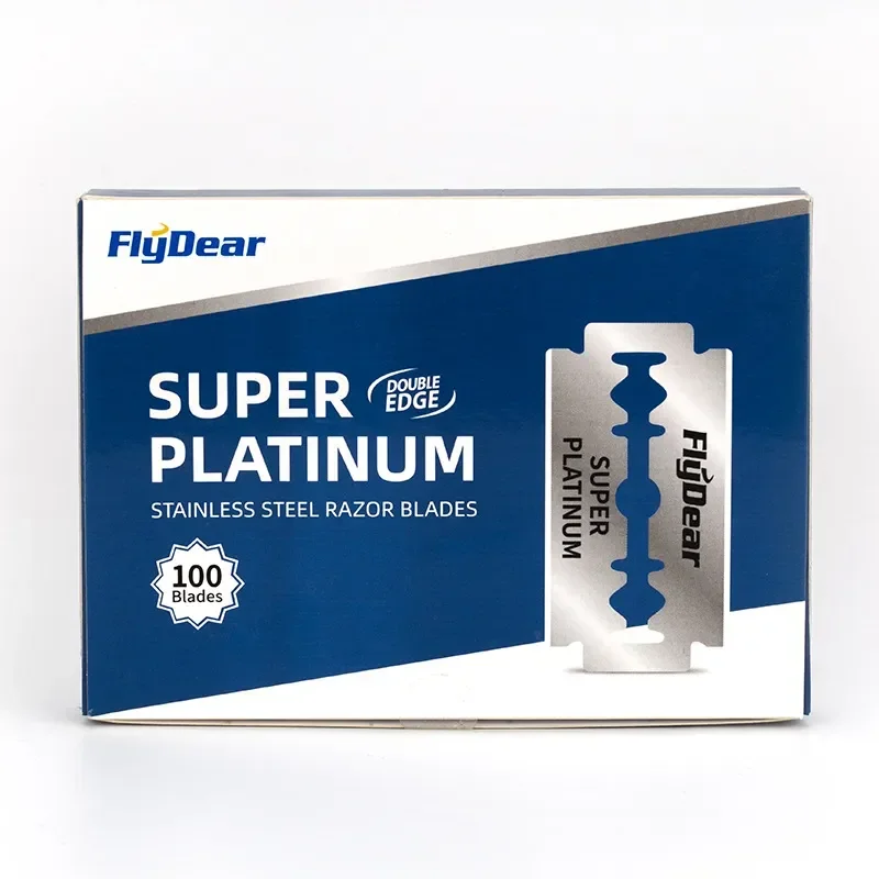 10/50/100Pcs Stainless Steel Razor Blade Old-Fashioned Manual Double-Sided Razor Blade Hairdressing Barber Shop Tools