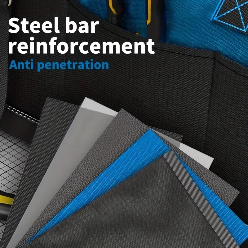 Multi bag electrician storage bag, multifunctional tool kit, thickened large capacity, waterproof and wear-resistant
