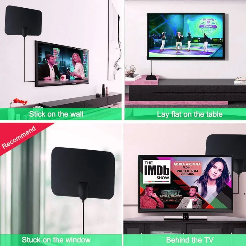 Indoor Digita 4K TV Antenna For Digital TV 1080P 4000 Mile HD Booster For RV Outdoor Car Antenna Indoor Smart TV Signal Receiver