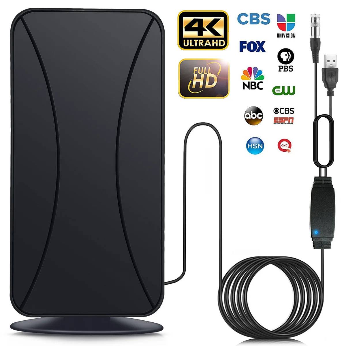 Indoor Digita 4K TV Antenna For Digital TV 1080P 4000 Mile HD Booster For RV Outdoor Car Antenna Indoor Smart TV Signal Receiver