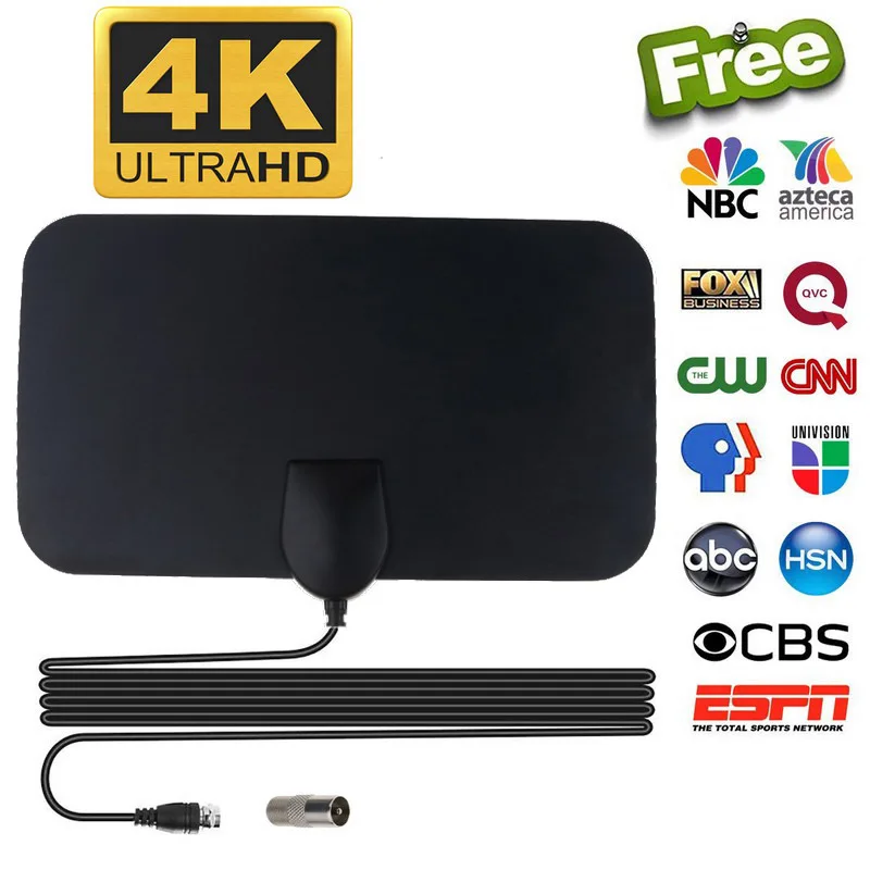 Indoor Digita 4K TV Antenna For Digital TV 1080P 4000 Mile HD Booster For RV Outdoor Car Antenna Indoor Smart TV Signal Receiver