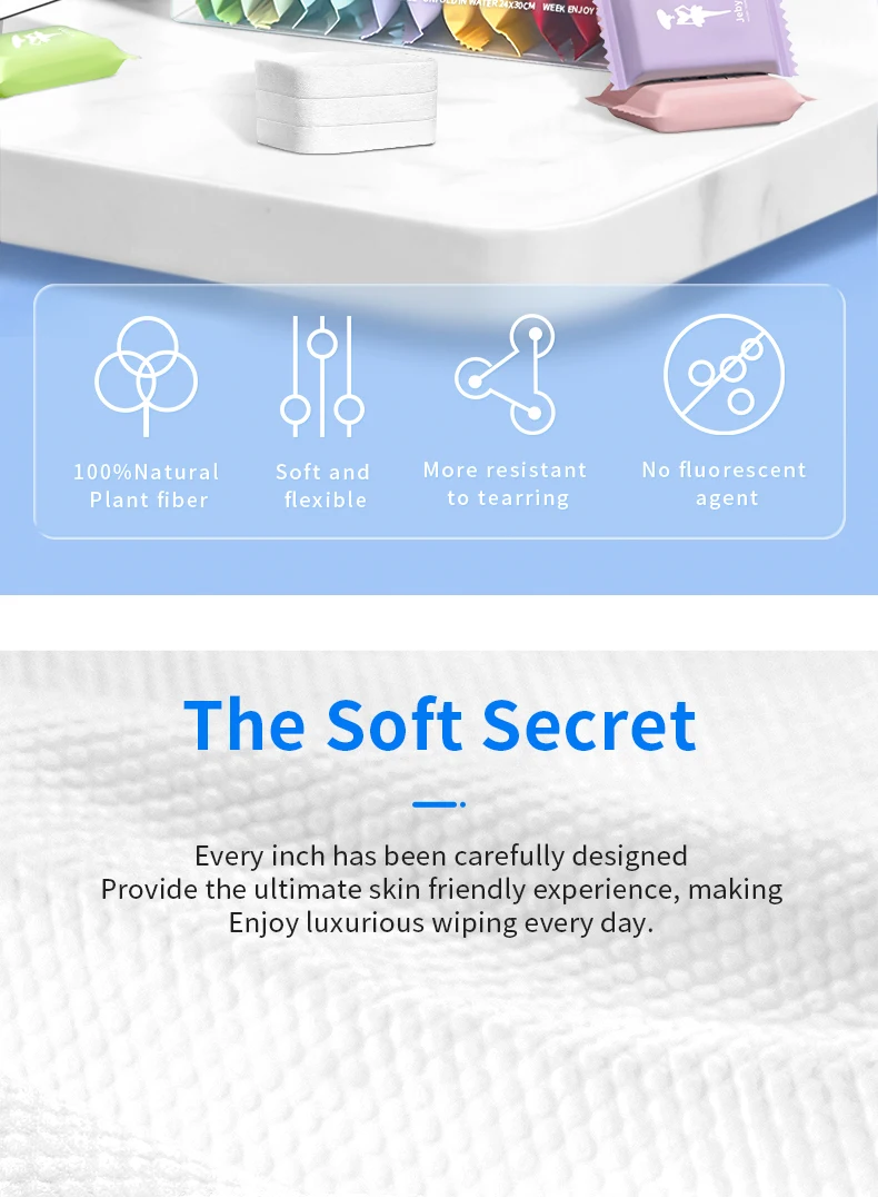 7/14pcs Disposable Portable Travel Towels Thickened Compressed Face Cleansing Beauty Square Washcloths for On-the-Go Hygiene