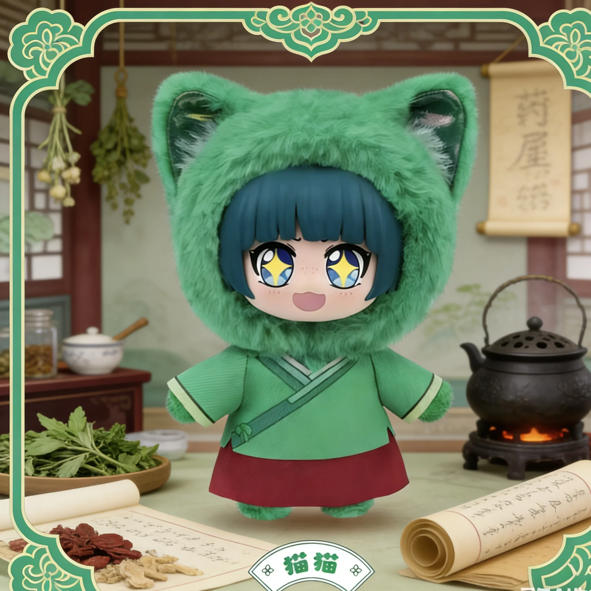 Genuine In Stock EAKI The Apothecary Diaries Cute Pet Pavilion Series plush blind box Maomao Jinshi Lishu Mystery Box Gift