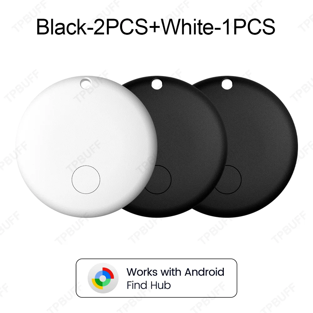 1/2/3/4pcs Android Mini Car Locator Anti-lost Google Find My Wallet Keychain Smart Tag Bluetooth Tracker Key Item Finder Positi