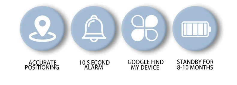 1/2/3/4pcs Android Mini Car Locator Anti-lost Google Find My Wallet Keychain Smart Tag Bluetooth Tracker Key Item Finder Positi
