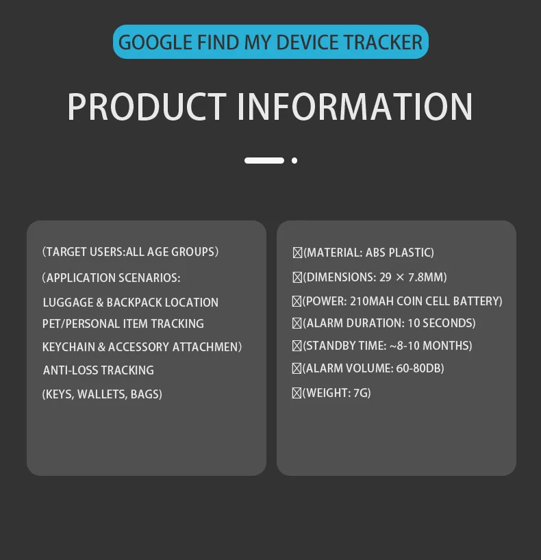 1/2/3/4pcs Android Mini Car Locator Anti-lost Google Find My Wallet Keychain Smart Tag Bluetooth Tracker Key Item Finder Positi