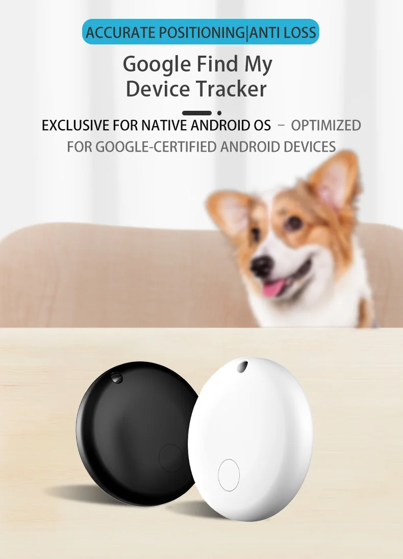 1/2/3/4pcs Android Mini Car Locator Anti-lost Google Find My Wallet Keychain Smart Tag Bluetooth Tracker Key Item Finder Positi