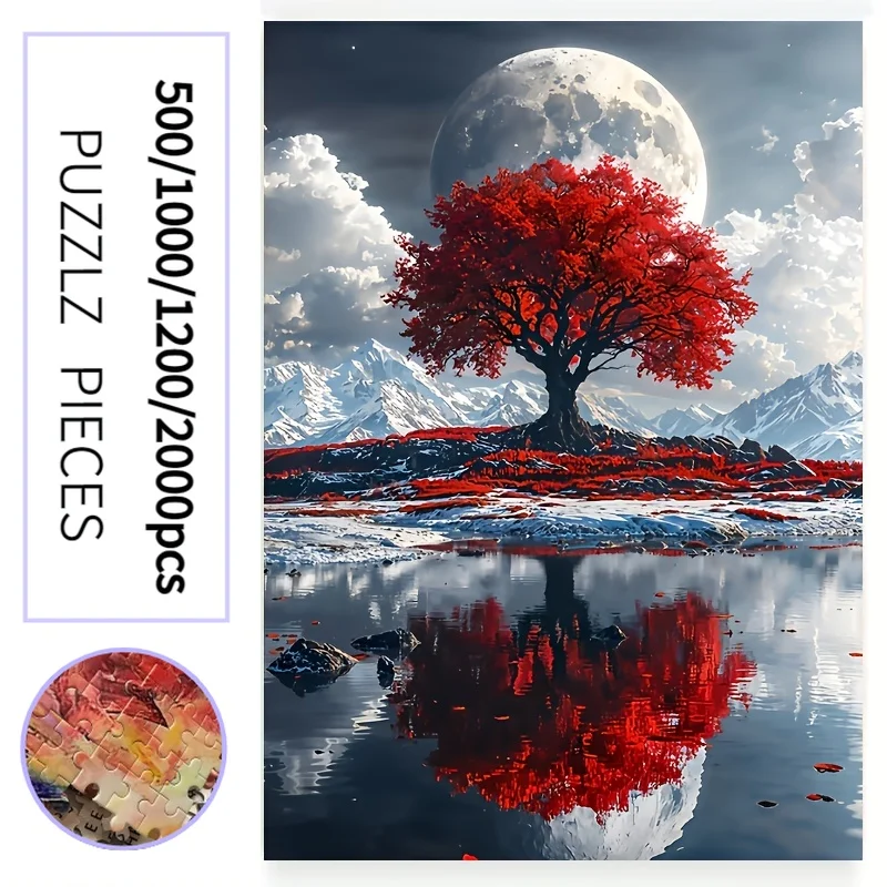 500/1000/1200/2000pcs Fashion Landscape Puzzle | Vibrant Masterpiece, Stylish Home Décor & Stress-Relief Game for Modern Adult