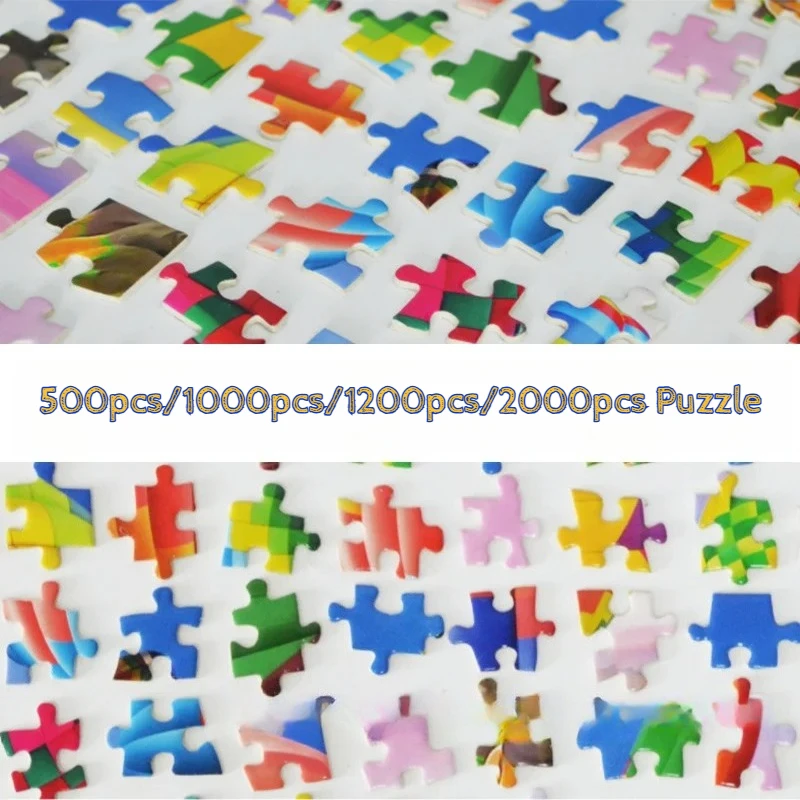 500/1000/1200/2000pcs Fashion Landscape Puzzle | Vibrant Masterpiece, Stylish Home Décor & Stress-Relief Game for Modern Adult