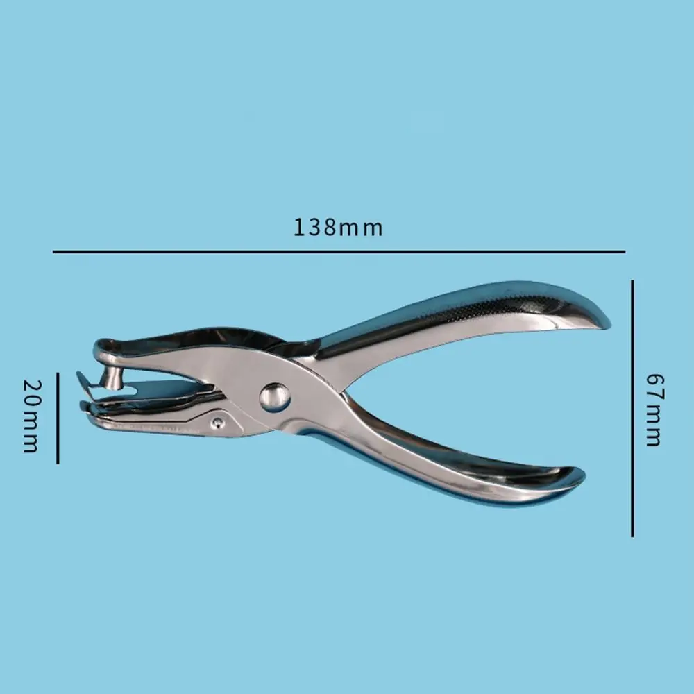 Metal Perler Beads Hole Punch Heart Circle Shape Handle Embossing Punch 1.5/3/6mm Single Hole DIY Hole Punch Binding Stationery