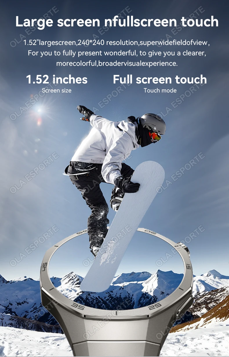 Global Version Watch 5 Pro Smart Watch 1.53inches  AMOLED Display Screen GPS Sports Tracker Smartwatch Men Women For Android IOS