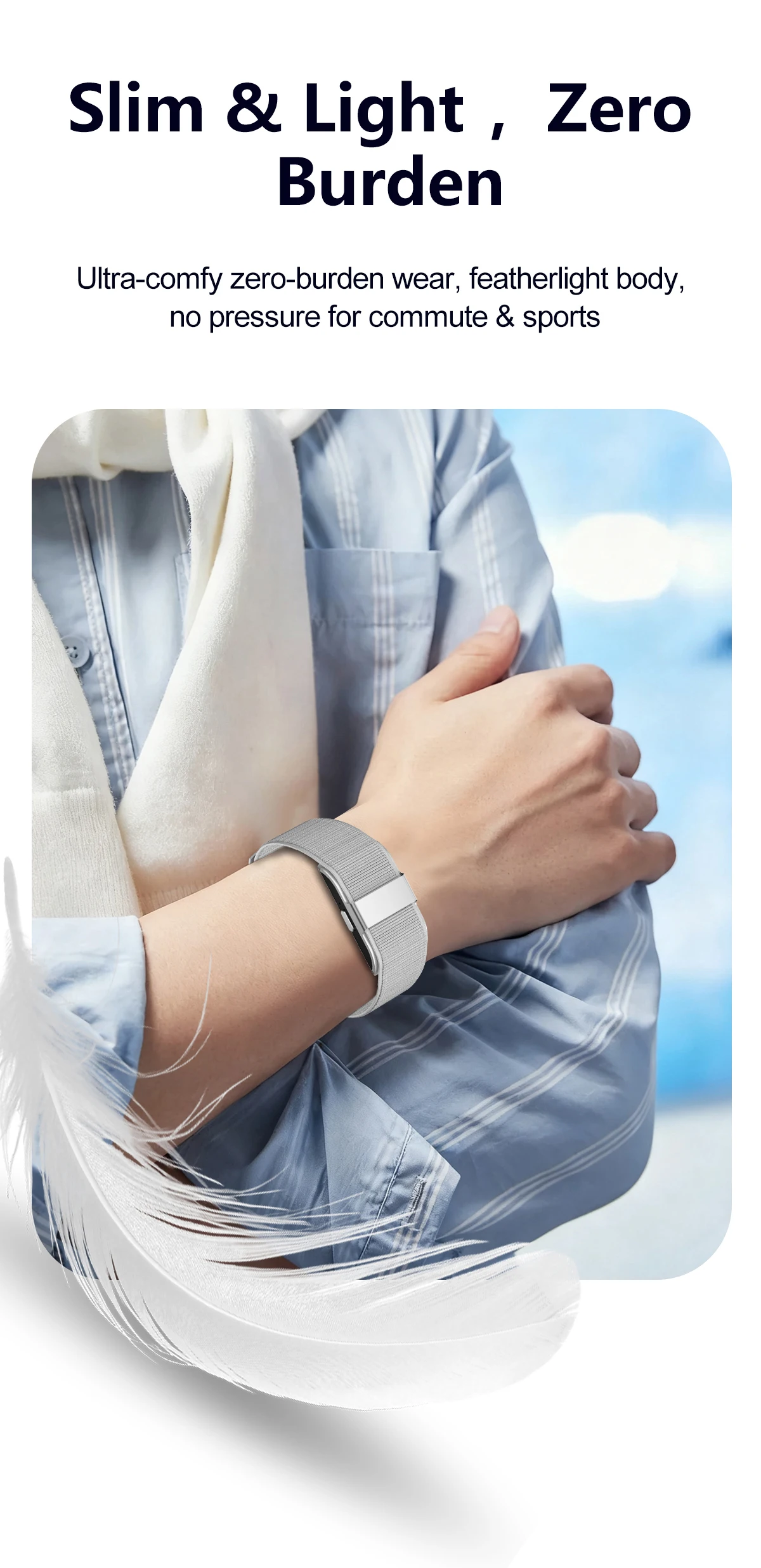 LIGE New S01 No Screen Smart Bracelet Heart RateMonitor Pedometer Waterproof Sport Fitness Tracker Men Women Electronic Bracelet