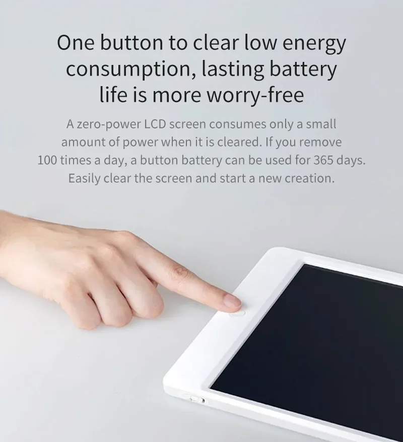 Original Xiaomi Mijia LCD Writing Tablet Board Electronic Small Blackboard Paperless Handwriting Pad Graphics Board 10/13.5inch