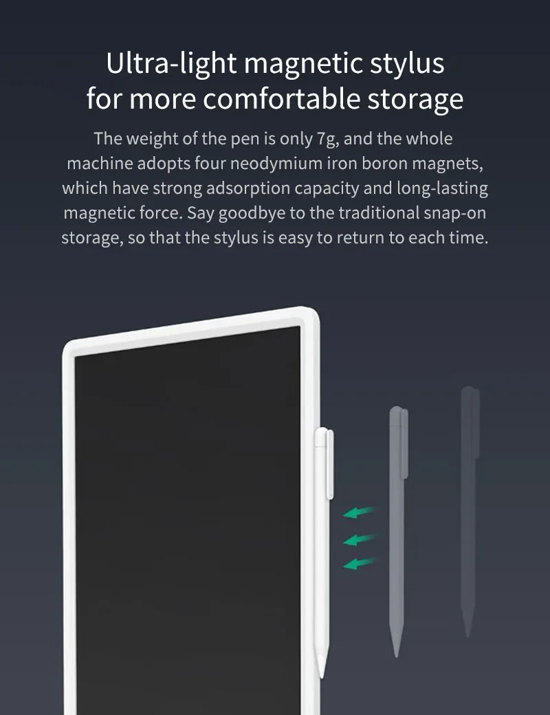 Original Xiaomi Mijia LCD Writing Tablet Board Electronic Small Blackboard Paperless Handwriting Pad Graphics Board 10/13.5inch