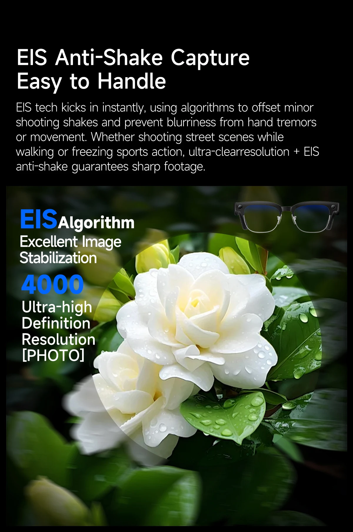2026 New AIl Smart Glasses 4K 8MP HD Camera Video 1080P 100+ LanguagesTranslation WiFi Sunglasses Bluetooth Call Music Men Women