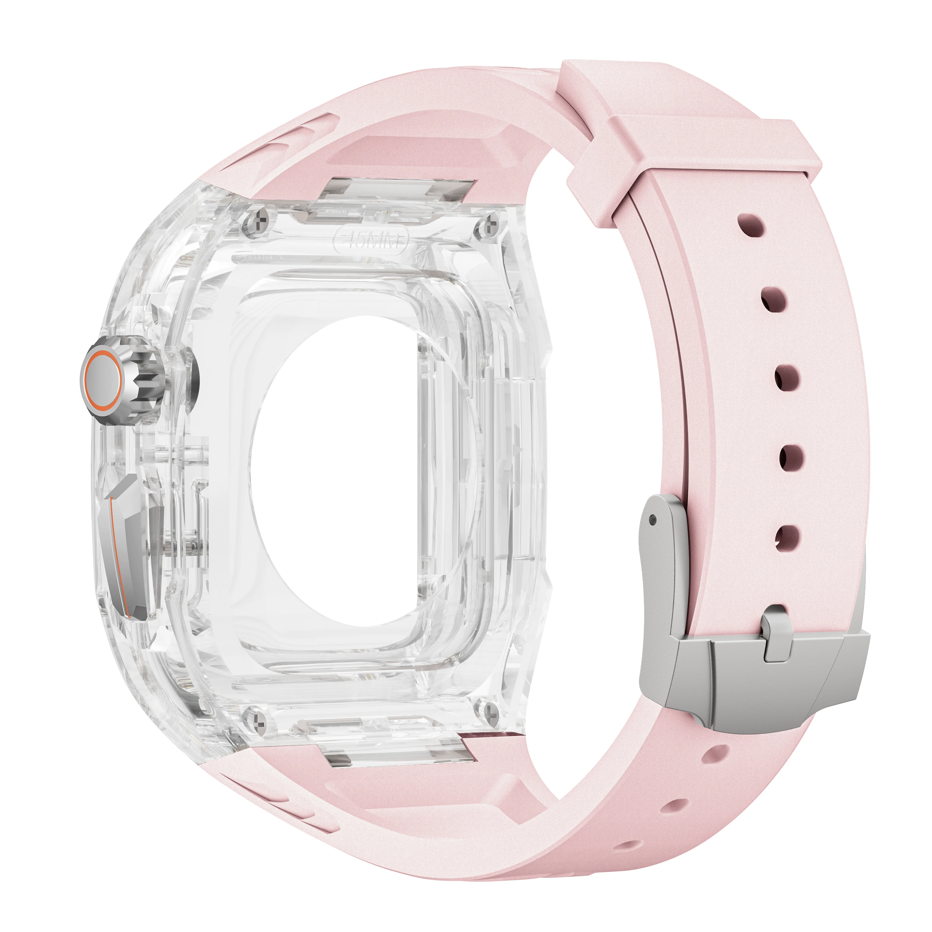 Transparent Mod Kit for Apple Watch Ultra 3 2 49mm 45 44 41mm For IWatch Series 11 10 9 8 7 6 5 4 SE Case Strap DIY Accessories