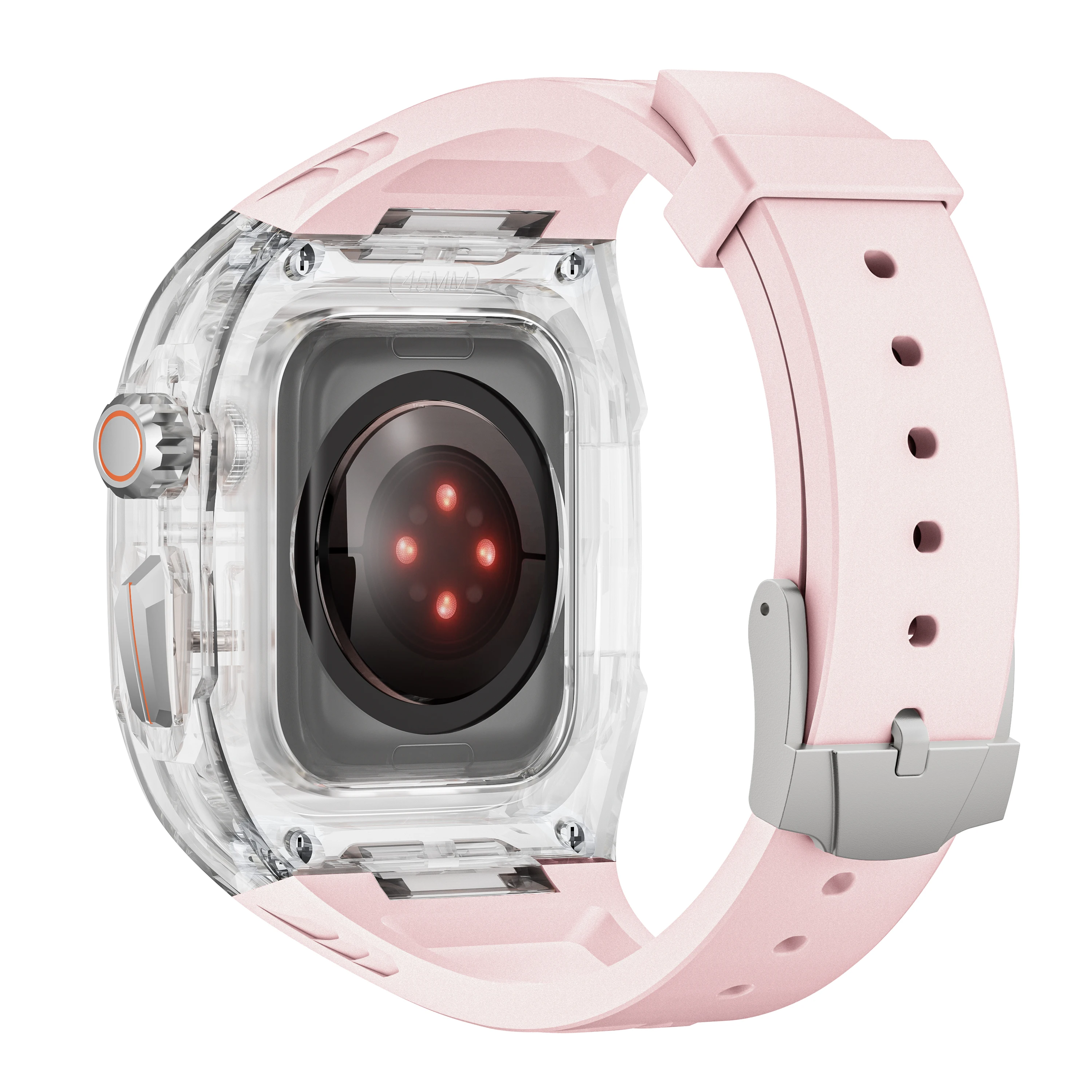 Transparent Mod Kit for Apple Watch Ultra 3 2 49mm 45 44 41mm For IWatch Series 11 10 9 8 7 6 5 4 SE Case Strap DIY Accessories
