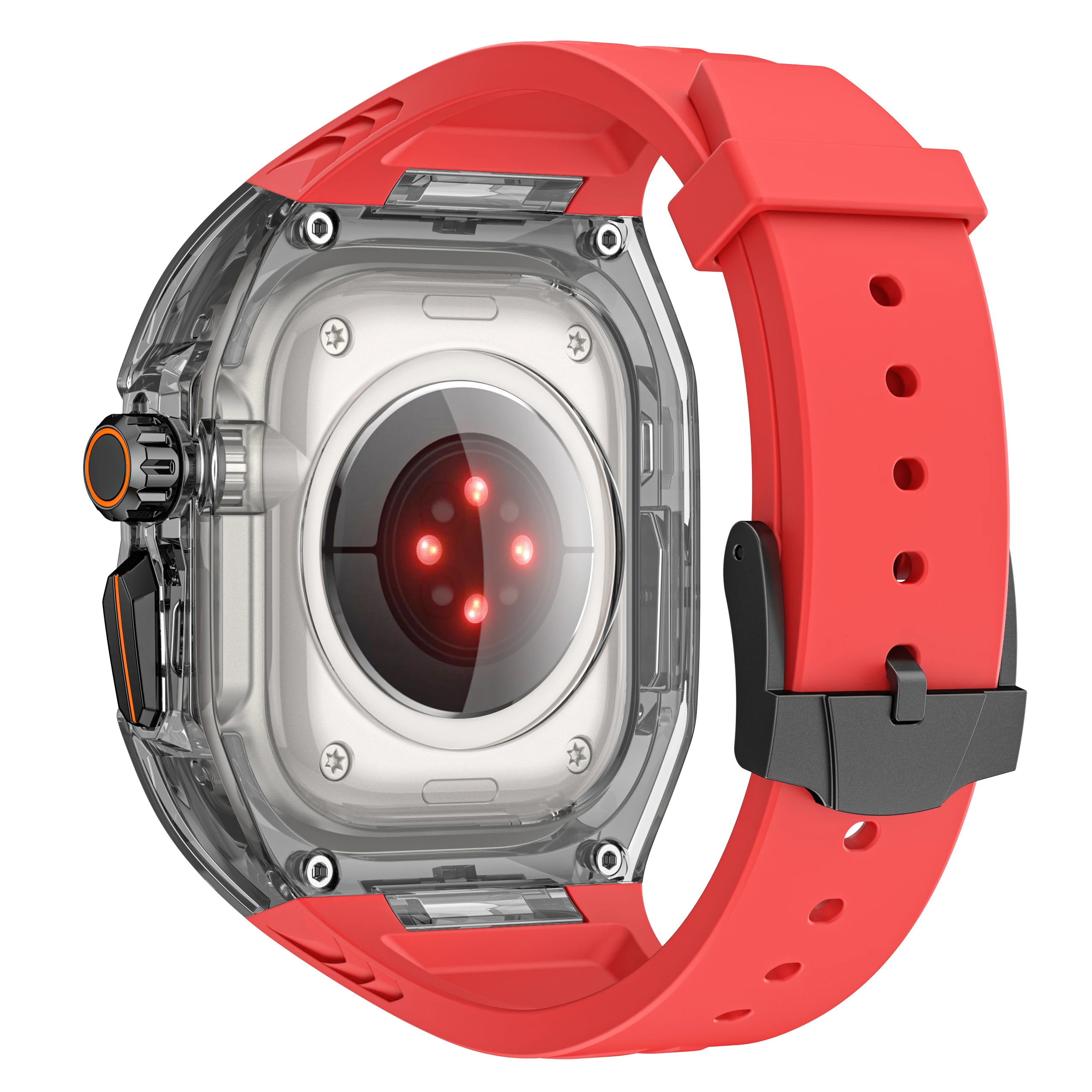 Transparent Mod Kit for Apple Watch Ultra 3 2 49mm 45 44 41mm For IWatch Series 11 10 9 8 7 6 5 4 SE Case Strap DIY Accessories