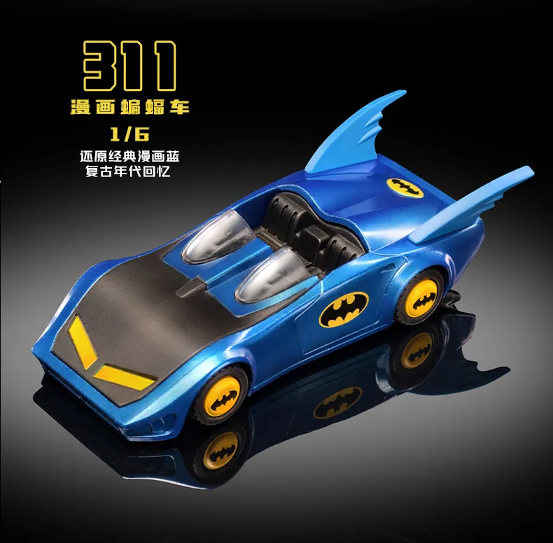 Original Blokees Wheels Batman E03 Dawn Breaking Blind Box DC Batmobile Model Kit 1:64 Scale Collectible Car Toys