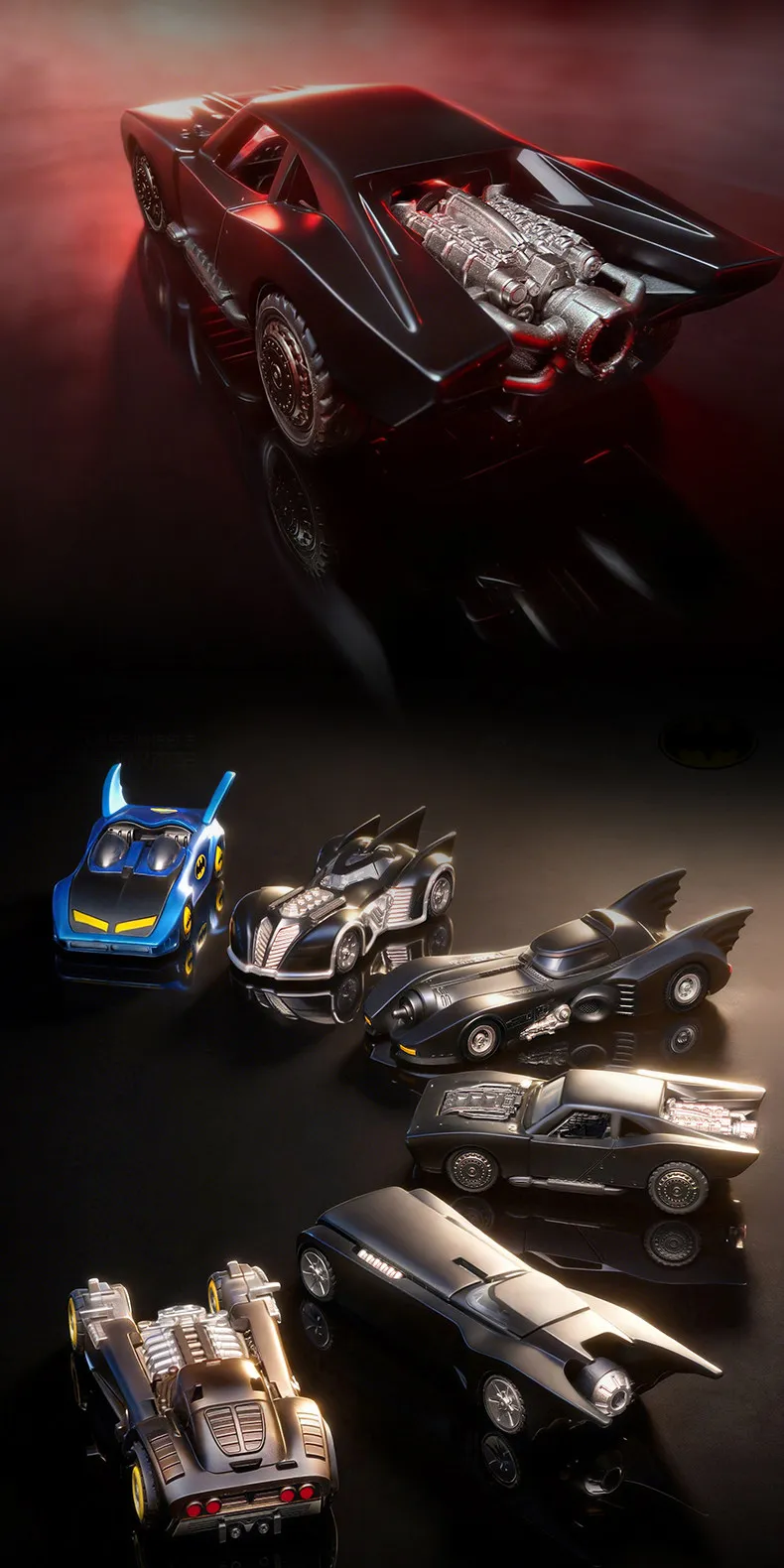 Original Blokees Wheels Batman E03 Dawn Breaking Blind Box DC Batmobile Model Kit 1:64 Scale Collectible Car Toys