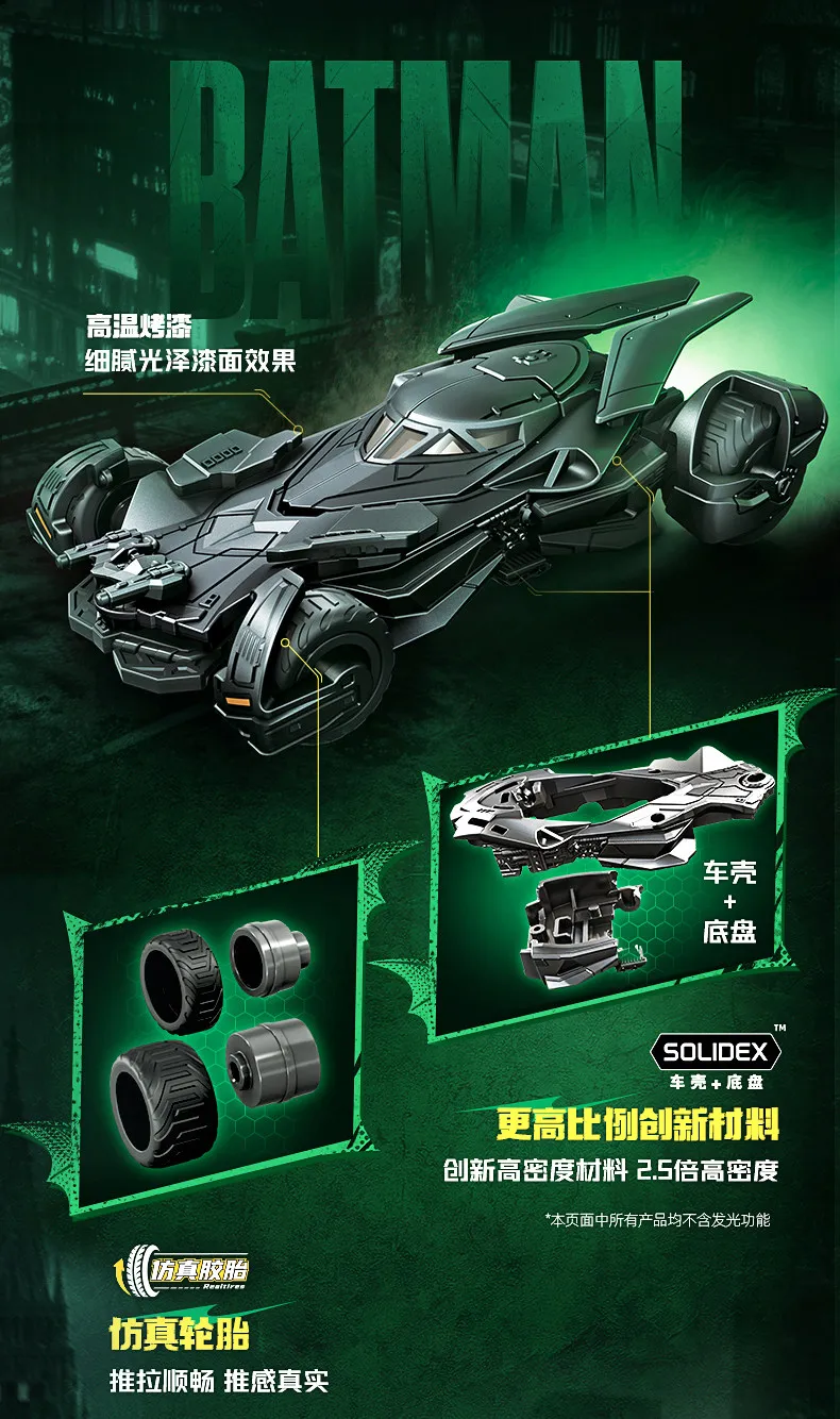 Original Blokees Wheels Batman E03 Dawn Breaking Blind Box DC Batmobile Model Kit 1:64 Scale Collectible Car Toys