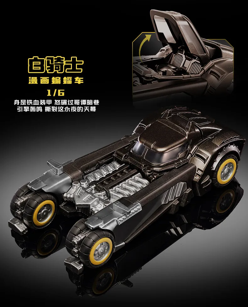 Original Blokees Wheels Batman E03 Dawn Breaking Blind Box DC Batmobile Model Kit 1:64 Scale Collectible Car Toys