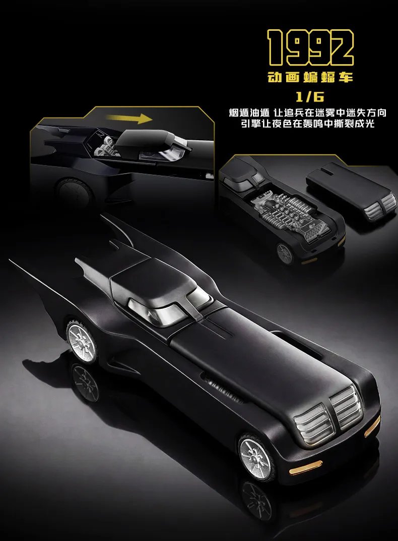 Original Blokees Wheels Batman E03 Dawn Breaking Blind Box DC Batmobile Model Kit 1:64 Scale Collectible Car Toys