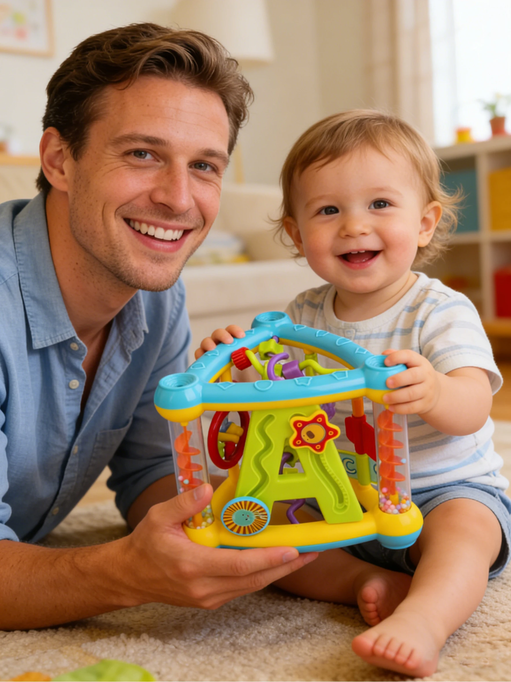Baby Tripod for Fine Motor Skills, Color Recognition, Flipping, Early Childhood Education, and Brain-Training Toys