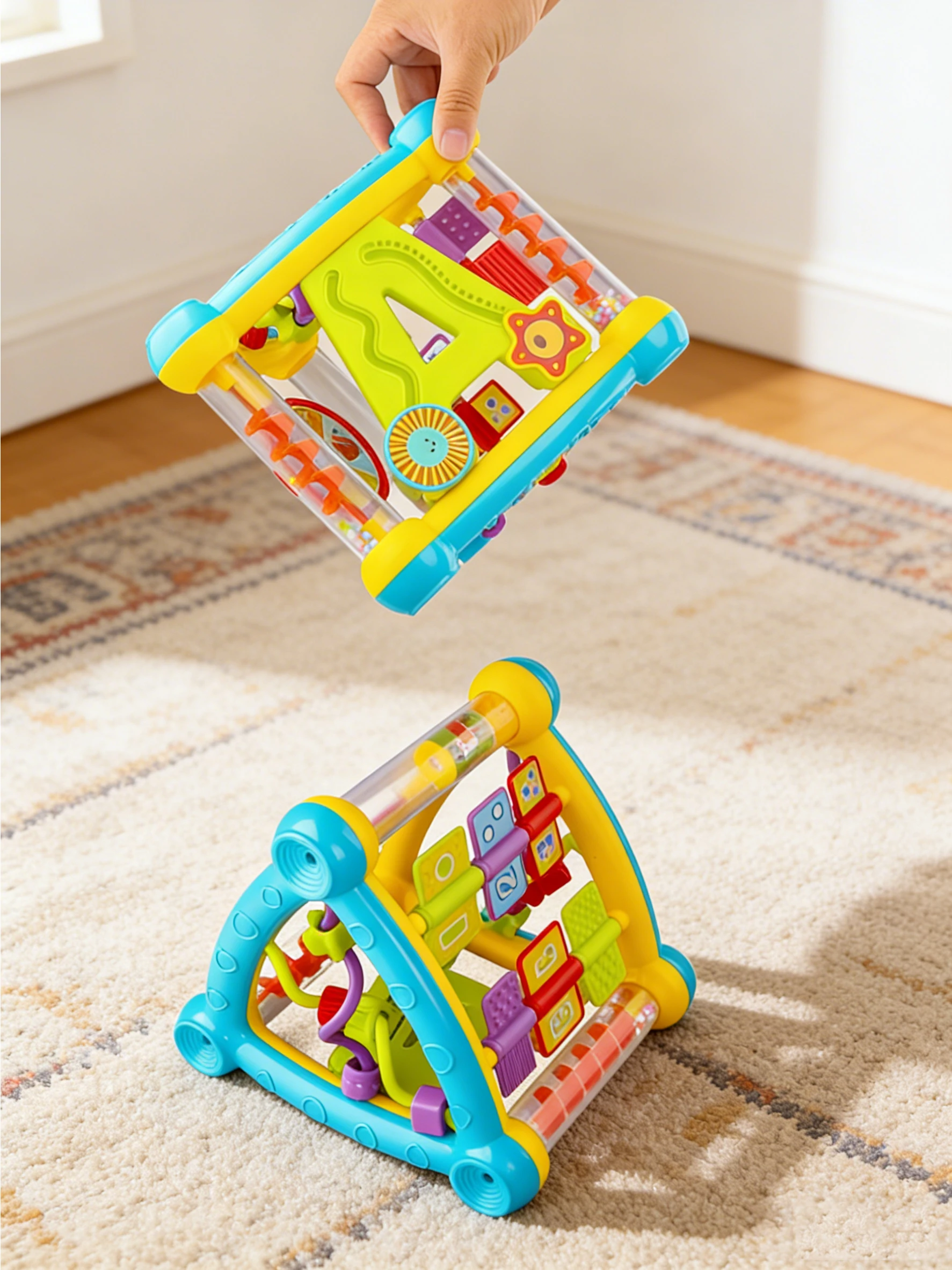 Baby Tripod for Fine Motor Skills, Color Recognition, Flipping, Early Childhood Education, and Brain-Training Toys