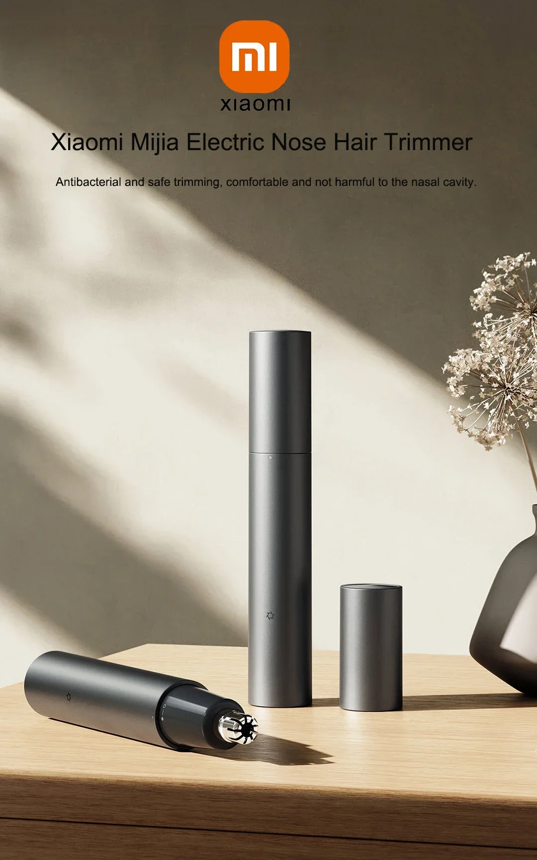 New XIAOMI Mijia Nose Trimmer No Box USB Rechargeable Painless Ear Nose Hair Eyebrow Trimmer Clipper Compact Pocket