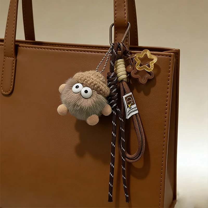 Women Bag Pendants Coal Ball Cute Dopamine Fashionable Bag Accessories Multifunctional Keychains Couple Gifts