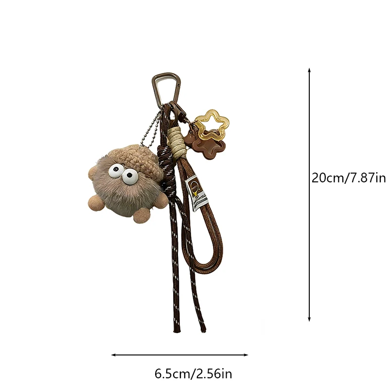 Women Bag Pendants Coal Ball Cute Dopamine Fashionable Bag Accessories Multifunctional Keychains Couple Gifts