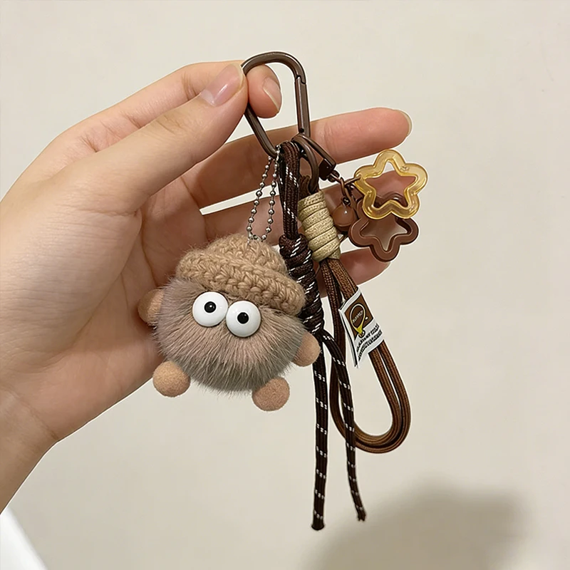 Women Bag Pendants Coal Ball Cute Dopamine Fashionable Bag Accessories Multifunctional Keychains Couple Gifts