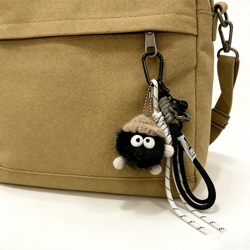 Women Bag Pendants Coal Ball Cute Dopamine Fashionable Bag Accessories Multifunctional Keychains Couple Gifts