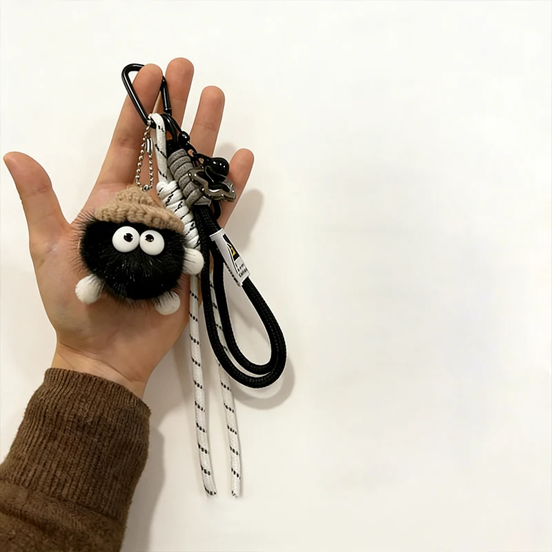 Women Bag Pendants Coal Ball Cute Dopamine Fashionable Bag Accessories Multifunctional Keychains Couple Gifts