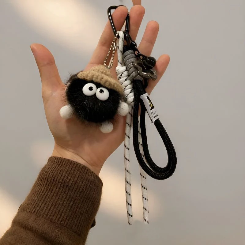 Women Bag Pendants Coal Ball Cute Dopamine Fashionable Bag Accessories Multifunctional Keychains Couple Gifts