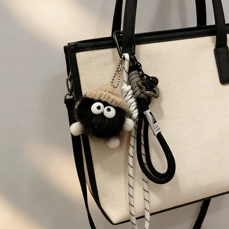 Women Bag Pendants Coal Ball Cute Dopamine Fashionable Bag Accessories Multifunctional Keychains Couple Gifts