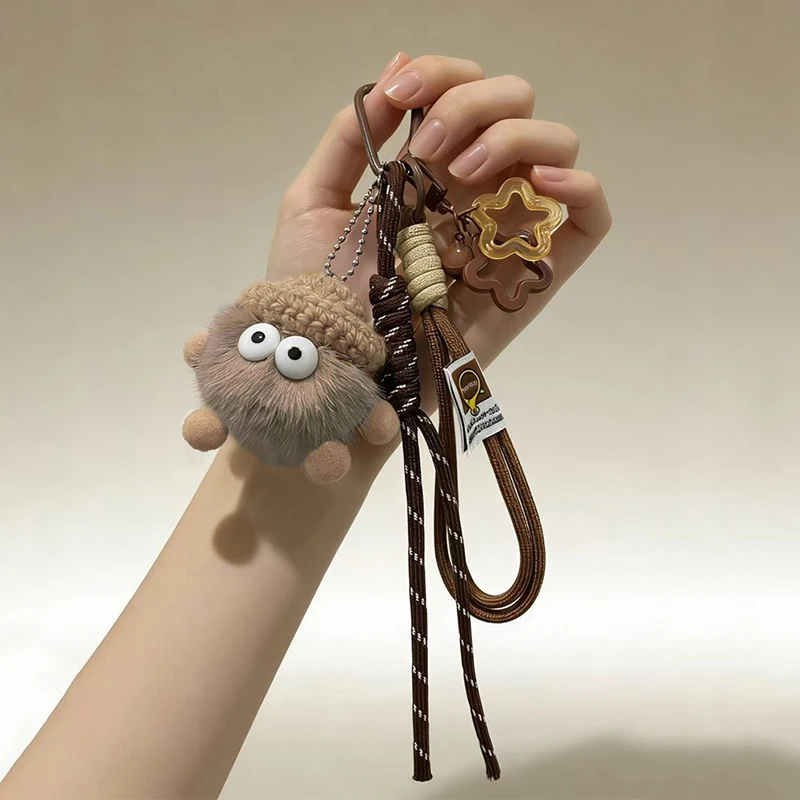 Women Bag Pendants Coal Ball Cute Dopamine Fashionable Bag Accessories Multifunctional Keychains Couple Gifts