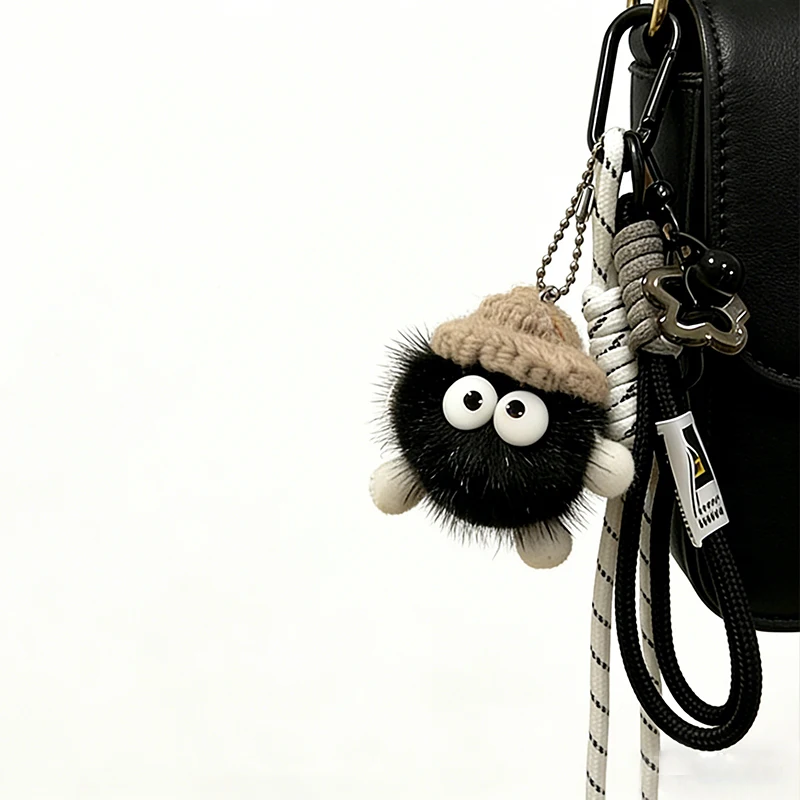 Women Bag Pendants Coal Ball Cute Dopamine Fashionable Bag Accessories Multifunctional Keychains Couple Gifts