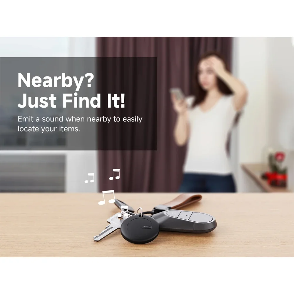 MiTag Duo Smart Tracker Tag Item Finders Compatible with IOS and Google Find Hub App IP67 Waterproof Bluetooth Tracking Tag