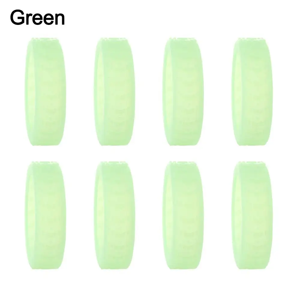 8PCS Thick Silicone Luggage Wheel Protection Cove, Soft and Silent, Suitable for Handcarts, Boxes, Stools, and Wheel Accessories