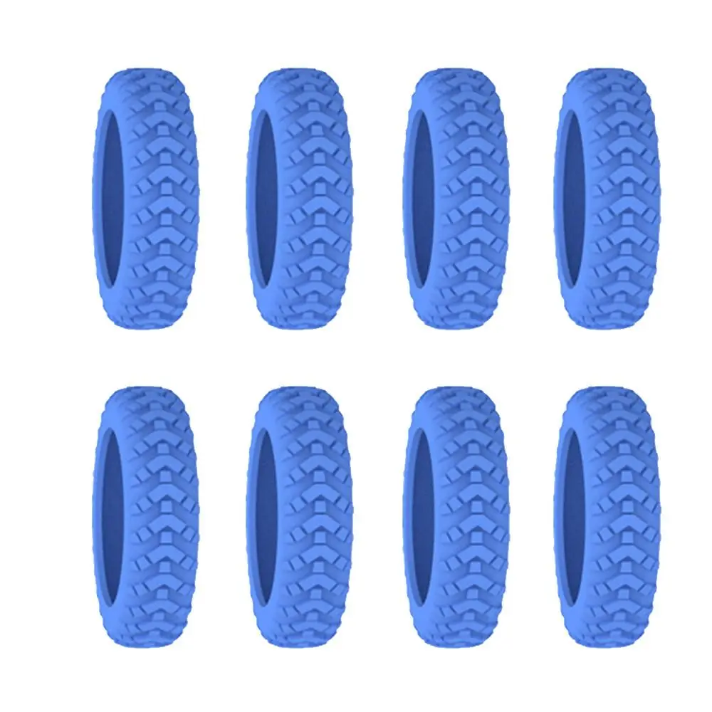8PCS Thick Silicone Luggage Wheel Protection Cove, Soft and Silent, Suitable for Handcarts, Boxes, Stools, and Wheel Accessories